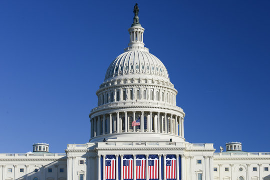 Capitol Building During Inauguration Days   - Washington D.C. United States Of America