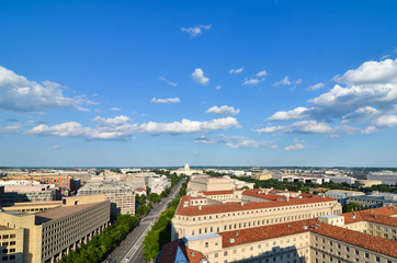 Washington D.C. skyline with major monumental buildings - Washington D.c. United States of America