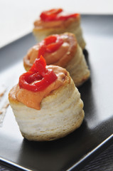 volauvents served as appetizer