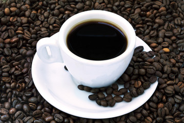 Black Coffee and Beans