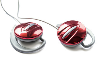 Red earphones