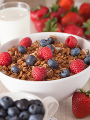 muesli with berries