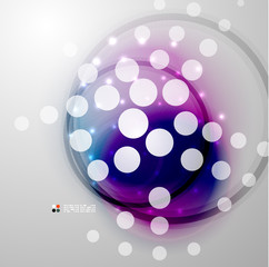 Futuristic colorful circles