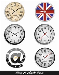 Time and clock set.