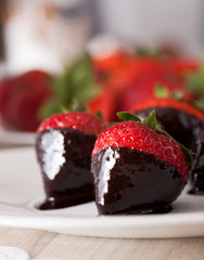 strawberries in chocolate
