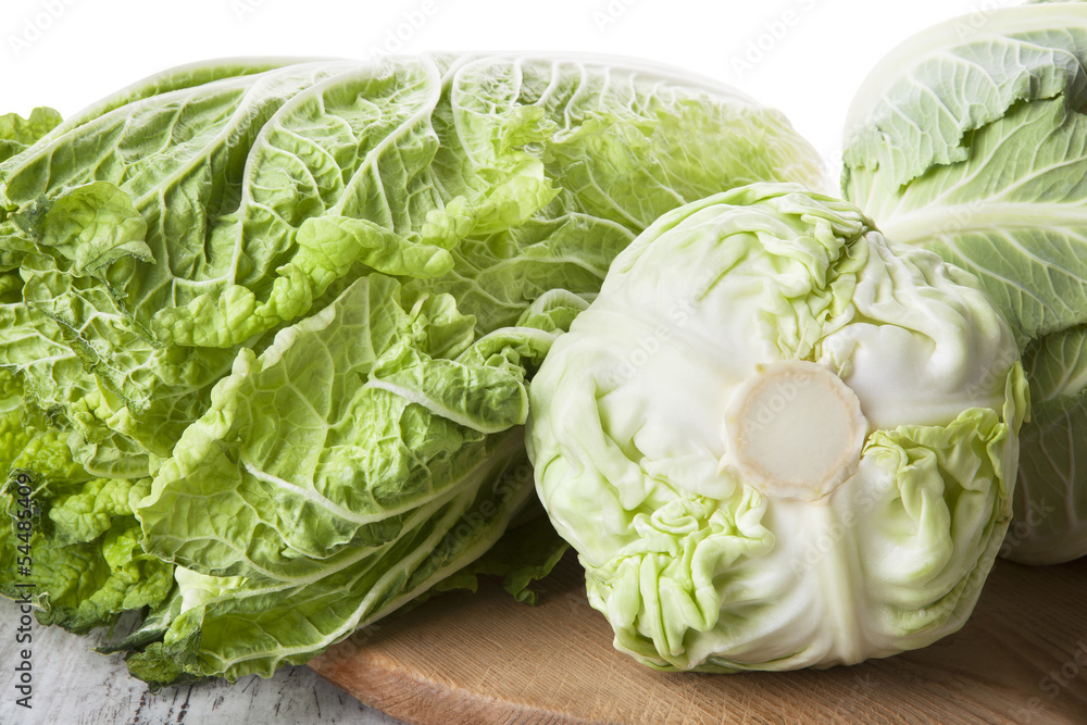 Wall mural cabbage family.