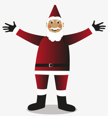 babbo natale isolato su sfondo bianco