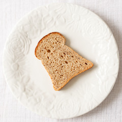 Toast on the plate
