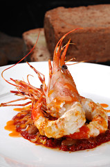 Plated Prawn