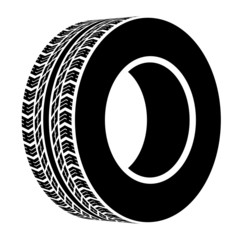 vector black terrain tyre symbol © Roman Sotola