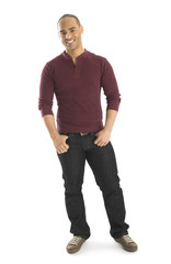 Fototapeta premium Portrait Of Confident Man With Hands In Pockets