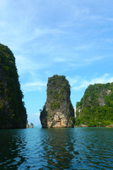 Fototapeta na wymiar Koh Hong Wyspa i Phang Nga Bay w pobliżu Phuket, Tajlandia