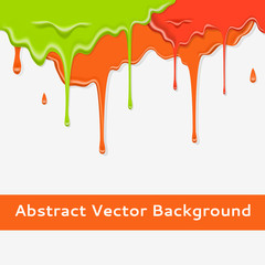 Paint colorful dripping background in three color option