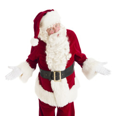 Portrait Of Angry Santa Claus Gesturing