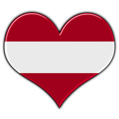 Coração com a bandeira da Áustria