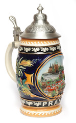 Traditional Czech beer mug