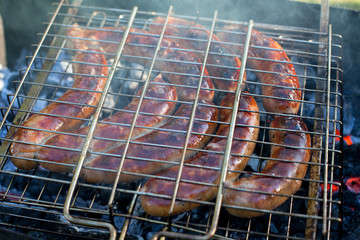delicious sausages bbq
