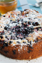 Homemade berry cake