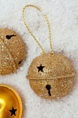 Golden bell baubles