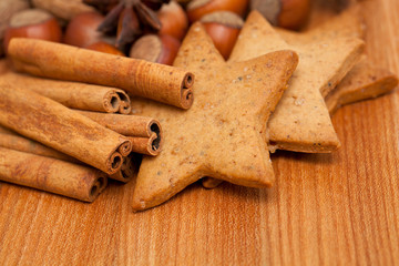 Christmas cookies and spices