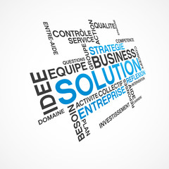 mot thème business solution
