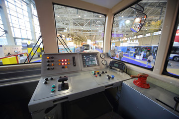 Model of control panel subway car