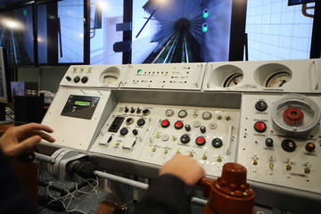 Model of control panel subway car