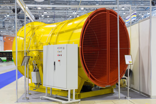 air handling unit with control panel at exhibition