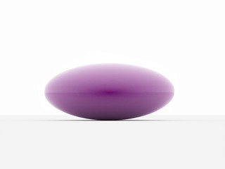 Pink pebble isolated