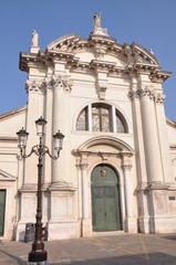 Fototapeta na wymiar Kościół w Chioggia, stare rybackie miasteczko we Włoszech
