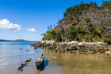Canoe on the beach