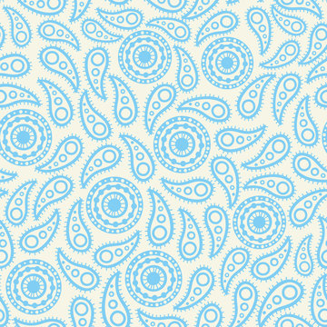 Seamless paisley pattern.