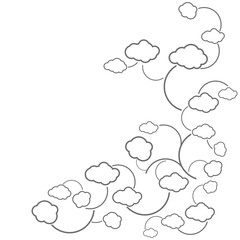 Obraz premium Cloud computing concept design