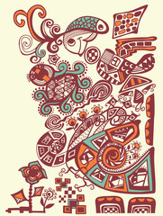 Vector abstract illustration, decorative design