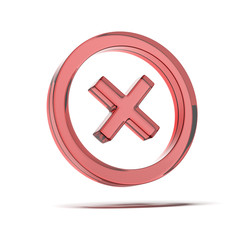 Obraz premium rejected symbol