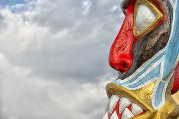 Multi color tribal mask