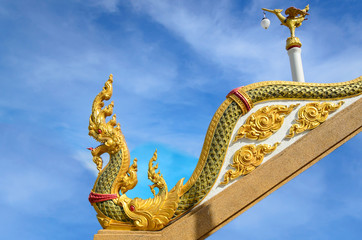 Fototapeta na wymiar Naga statue at Thailand Temple
