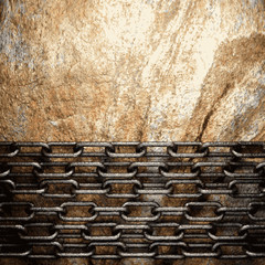 metal and stone background