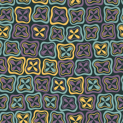 Abstract seamless pattern ornament. Mosaic seamless texture