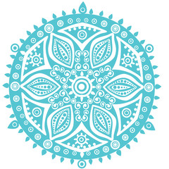 ornamental round lace pattern, circle background with many detai