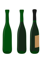 wine bottles