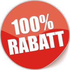 étiquette 100% rabatt
