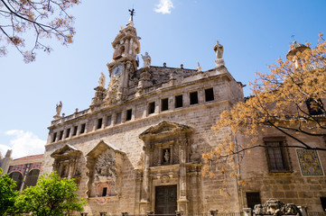 Fototapeta premium Santos Juanes church in Valencia, Spain
