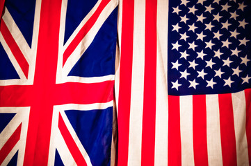 United States and United Kingdom flag