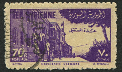 Postage stamp.