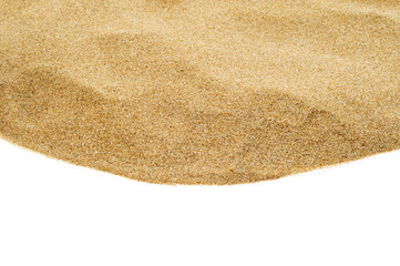 sand on a white background