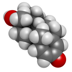 Boldenone anabolic steroid, chemical structure.