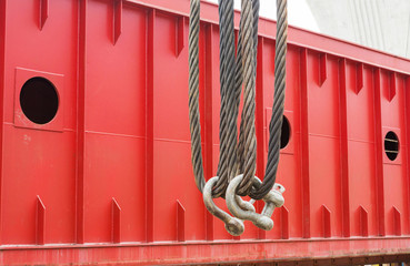Heavy duty steel wire rope sling