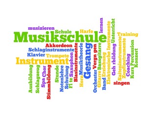 Wortwolke "Musikschule"