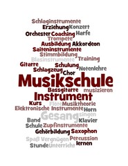 Wortwolke "Musikschule"